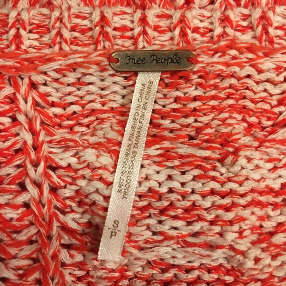 Free People Marled Cable Knit Crop Sweater Sz S/P